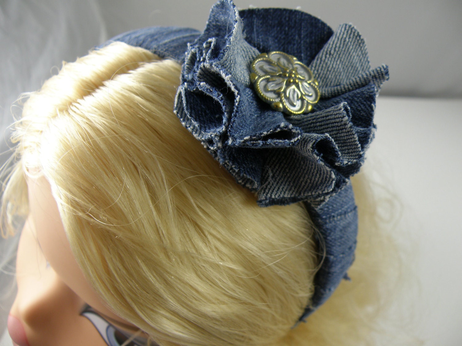 Shabby Chic Jean Headband