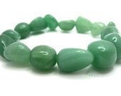 Green Aventurine Nugget Stretch Bracelet