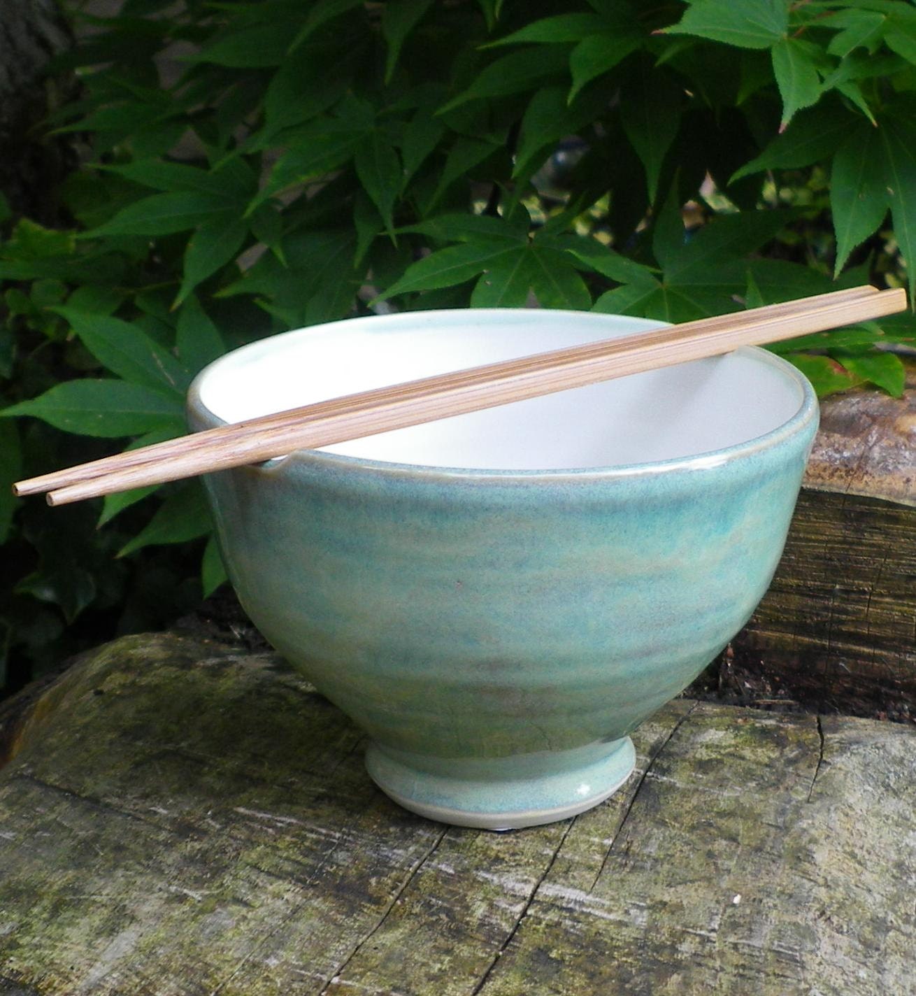 Rice bowl handthrown in porcelain.