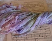 Almost GONE- Hand Dyed ribbon - beautiful PHLOX half inch ribbon, 4 yards