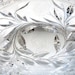 Vintage American Brilliant Glass Centerpiece Bowl. Cr.1910. Sawtooth Scalloped Edge, Etched Rose and Cane Pattern I Take CREDIT CARDS