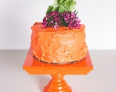 orange mini cupcake stand // five inch