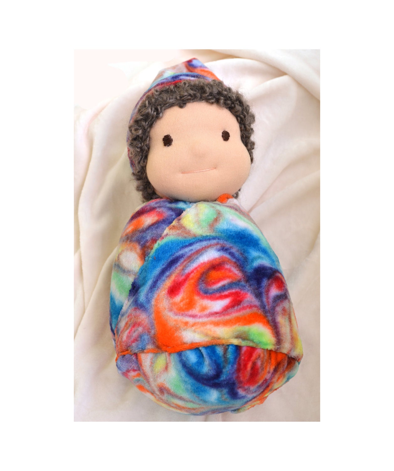 Waldorf Doll Baby Doll - Swaddled Waldorf Doll