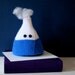 Amigurumi frothing flask paperweight - BLUE