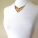 Gold sequin bib necklace, vintage inspired, sparkling mesh triangle pendant on 14k gold plate chain, statement necklace