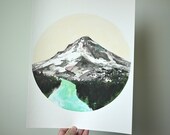 Mountain, art print 11 x 14