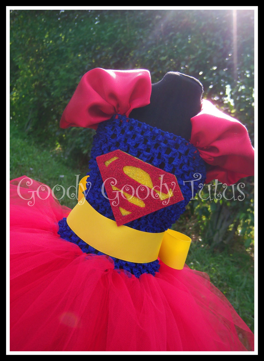 LOIS and CLARK Superman Inspired Tutu Dress - Large 4-6t