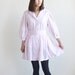 Vintage pink and white stripe shirts dress.