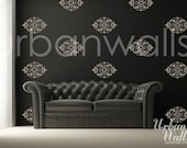 Vinyl Wall Sticker Decal Art - Damask Pattern