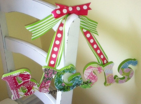 Big Sis Lilly Pulitzer Print Wall Hanging