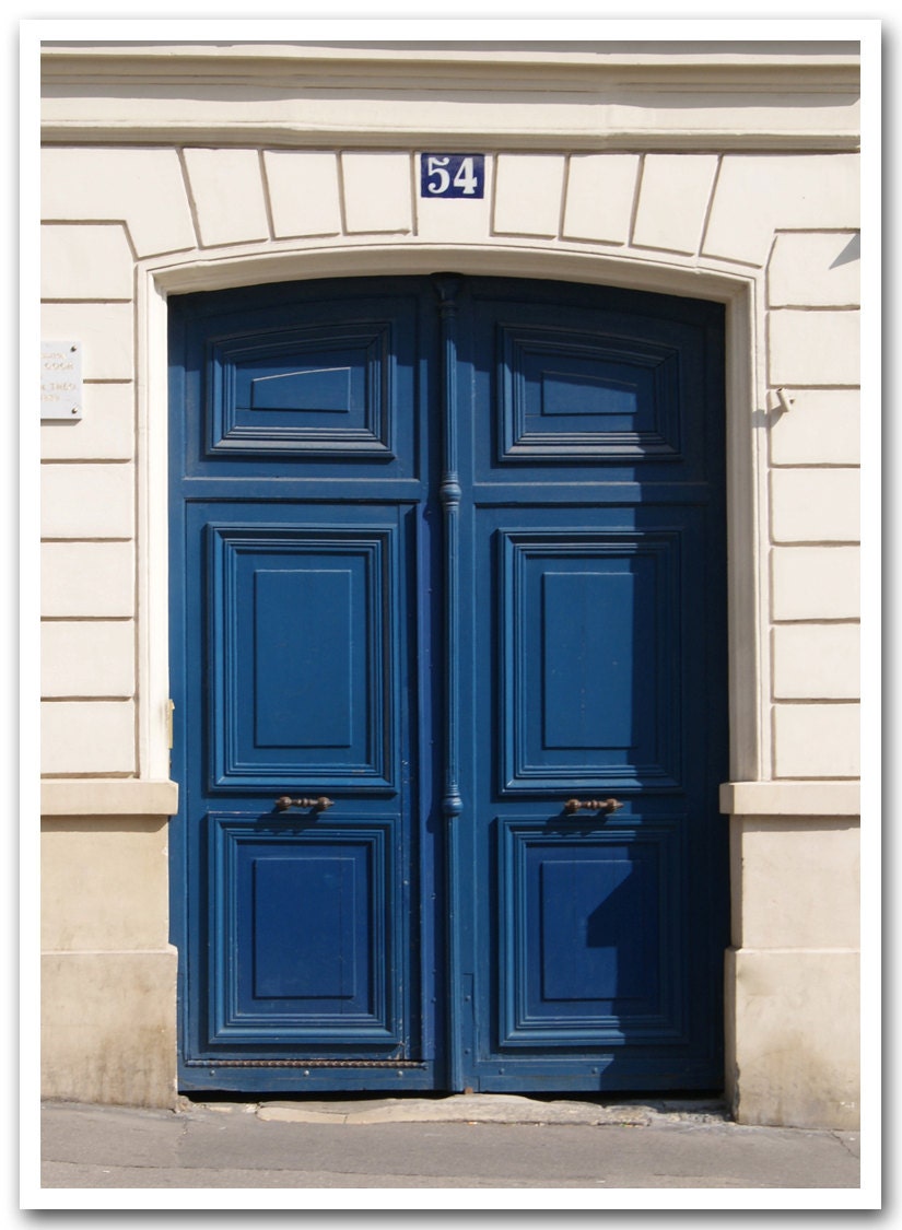 5x7 fine art photograph /// door no. 54 /// paris photo by lesley sico
