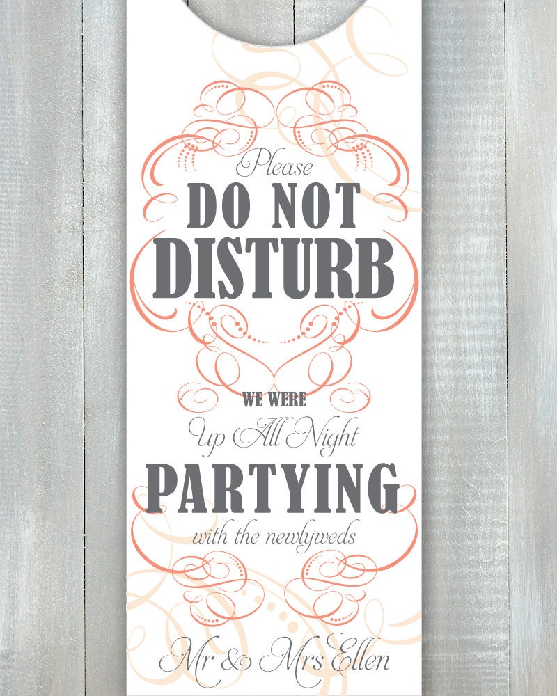 Swirl Party Door Hanger PDF