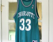 Retro Charlotte Hornets Alonzo Mourning Jersey - Authentic - XL - 48