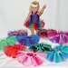 Party Pack of 10 Create Your Own Doll Tutus - Fits 18" Dolls, 15" Dolls, and Baby Dolls