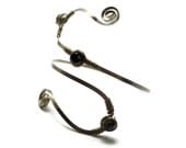 Wire Wrap Armband with Black Onyx and Labradorite stones
