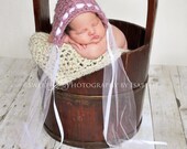 Baby Girl Hats Pixie Hats Newborn Bonnets Newborn Girl Hats Pixie Bonnet Hat Baby Girl Knit Hat Baby Girl Crochet Hat Newborn Bonnet Prop