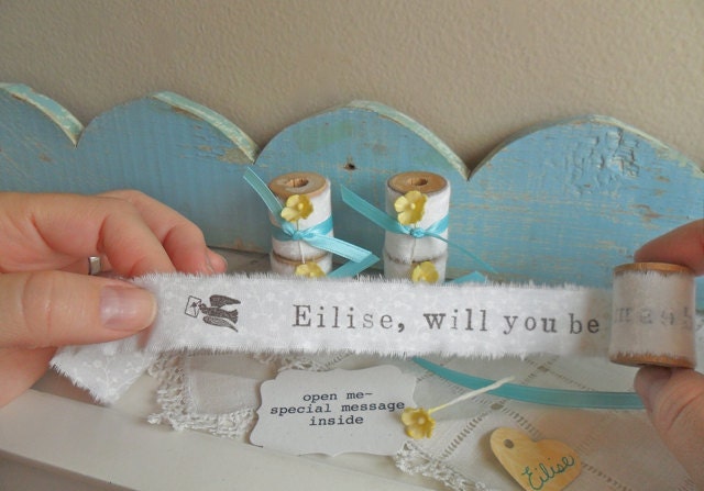 RESERVED FOR LENA - Will You Be My Bridesmaid Secret Message Gift