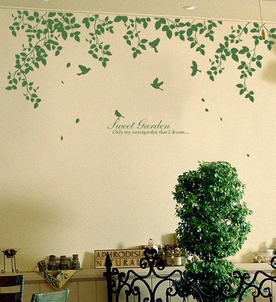 Wall Decal Wall Sticker Mural Kids Sticker Home Wall Decor Vinyl Sticker Graphic--IVY 071