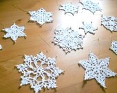11White  Lace Snowflake Ornament Set,Christmas tree.by Arzu