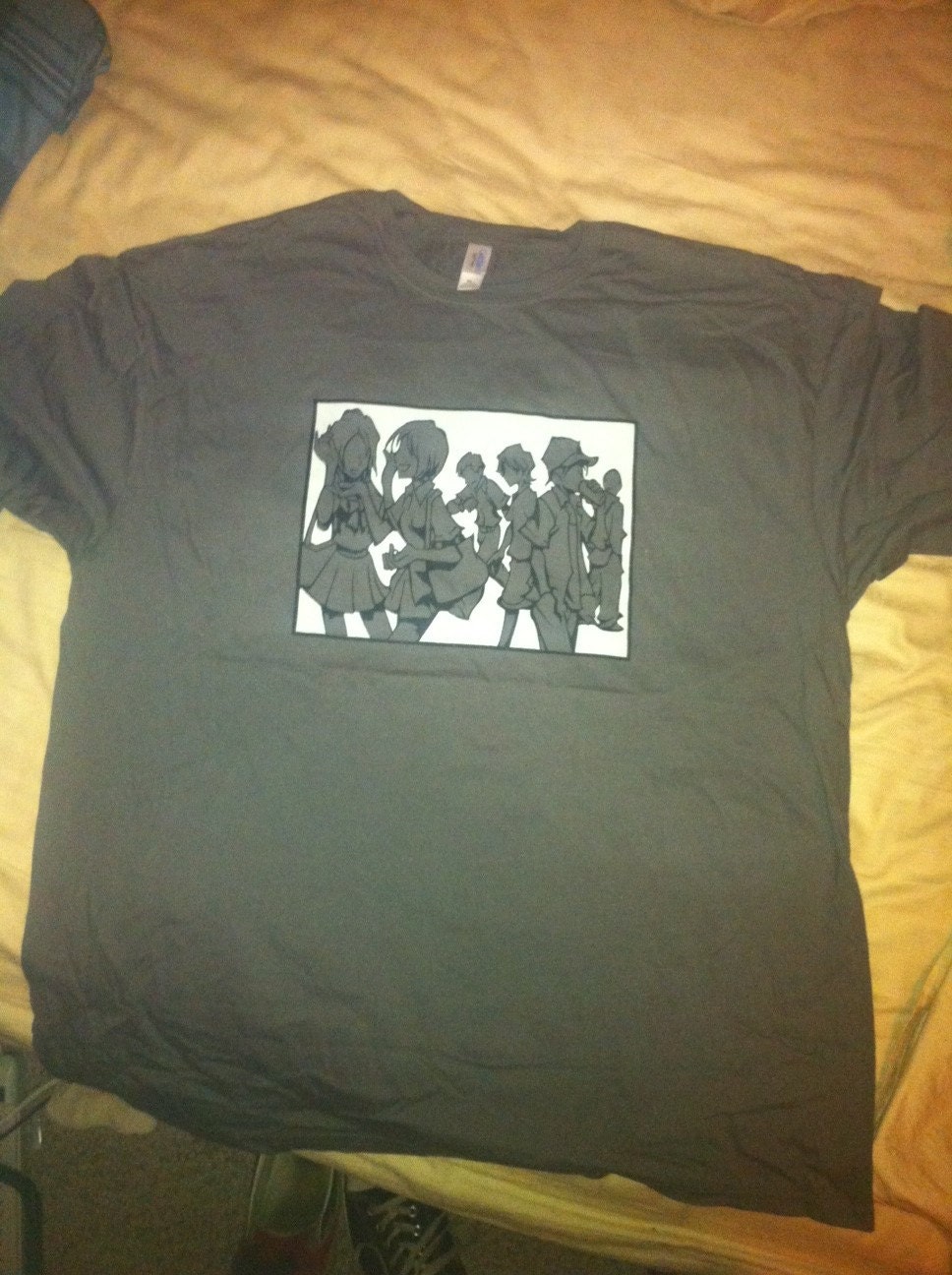Faceless Crowd scene shirt from The World Ends With You size:Medium
