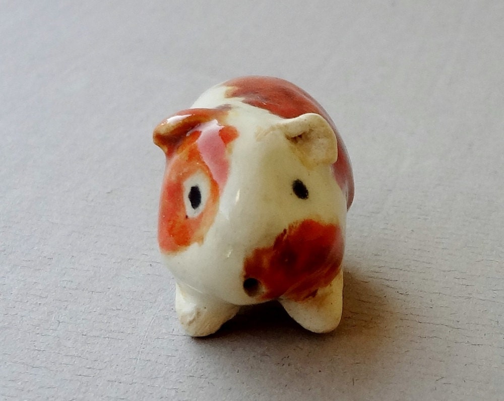 Guinea Pig Cavy Handmade Terrarium Figurine