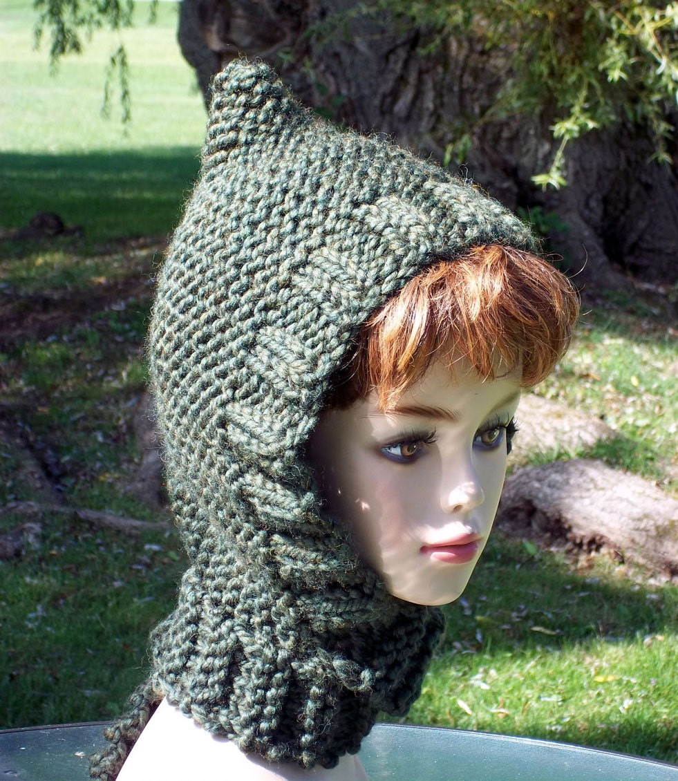 Knit Hat Women,Pixie  Elf Hat Knit, Pixie Bonnet Knit, Elf Bonnet Knit