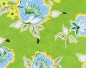 Heather Bailey Church Flowers Green, 1 yard, add'tl yardage available