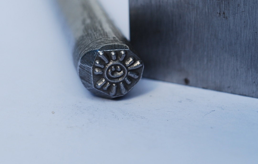 Smiling Sun- Design Stamp-Metal Stamp LARGE-Exclusive To Me-New 3/8 in.-Metal Stamping Tool-Perfect for Metal Stamping and Metal Work