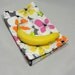 Lunch Bag . Reusable Lunch Sack . Hibiscus Flowers