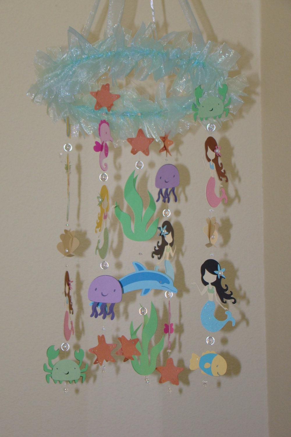 Small Version Mermaid Sea Creature Ocean themed baby mobile