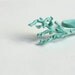 Mint Tree Branch Ring Green Enamel Brass
