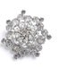 Weiss Rhinestone Brooch - Vintage 1950s Silver Tone Signed Designer Costume Jewelry / Shiny Dome