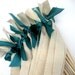 Featured in CONTEMPORARY BRIDE MAGAZINE 75 Wedding Wands: Rustic Jute Ribbon with Satin Ribbon Ties