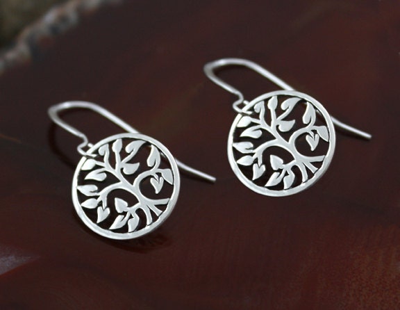 READY TO SHIP - Tree of Life Earrings - Sterling Silver