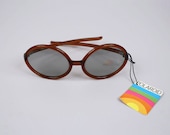 Vintage 1960s Polaroid Sunglasses Mod Round Shades