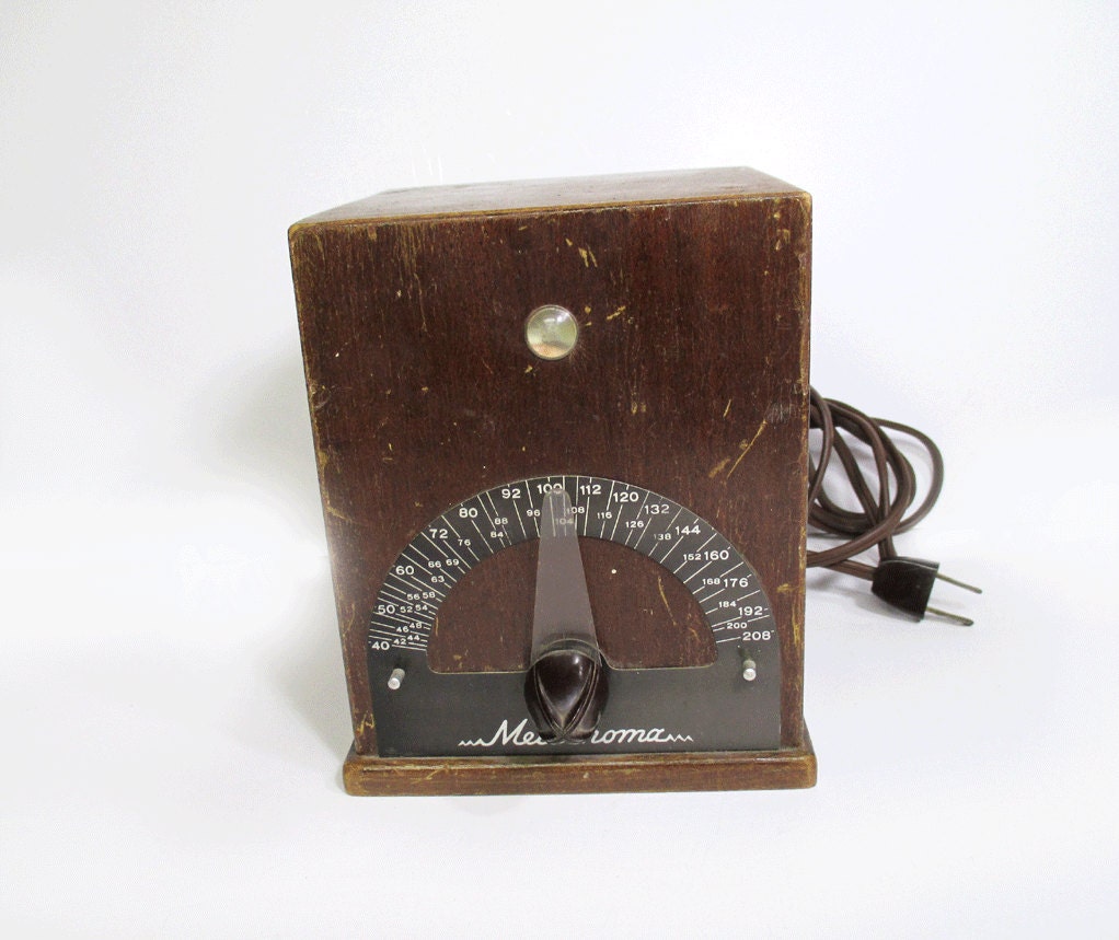 Vintage Electric Metronome - Wooden -  Musicians Accessory - Works