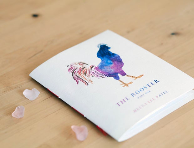 The Rooster & The Unicorn // hand-sewn children's book