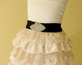 Gorgeous flower girl dress. Bridal rosette sash flowergirl dress. Special occasion dress, birthday party dress. Sizes 1-4