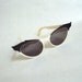 1950s Pearlized ivory and black cat eye sunglasses