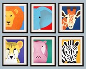 Kids art for children. Kids decor. Jungle nursery art, safari animal nursery wall art. Baby nursery wall decor. Any 3 8x10 Safari prints