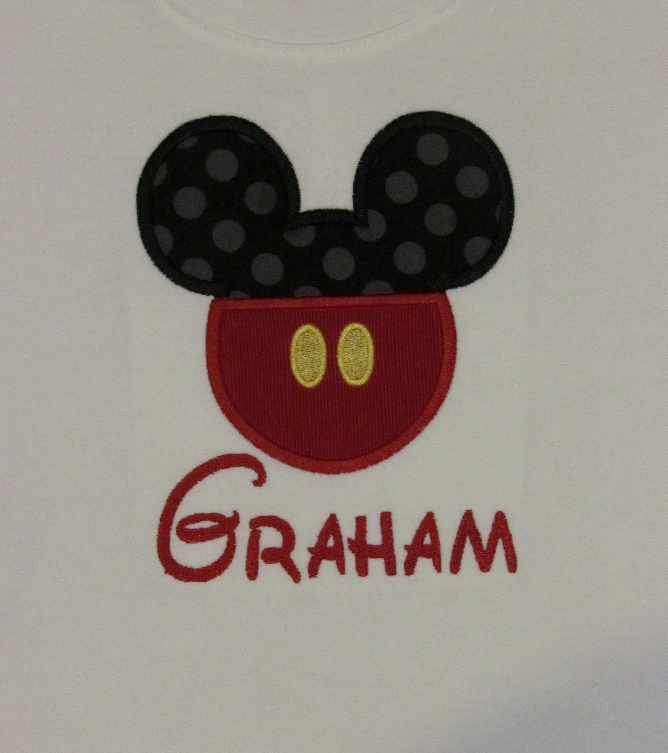 Boys, Mickey Mouse, Mr. Mouse, Appliqued Shirt or Onesie, Long or Short Sleeve, Disney Vacation, Birthday, YOU DESIGN