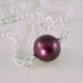 Choker Necklace Real Freshwater Pearl Dark Burgundy Mulberry Autumn Fall Sterling Silver Jewelry Complimentary Shipping