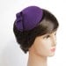 Mini Hat-Button-Violet-Wool Felt