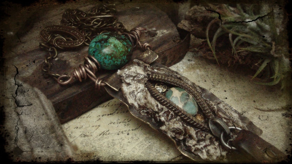 Reborn - Mixed Media Necklace