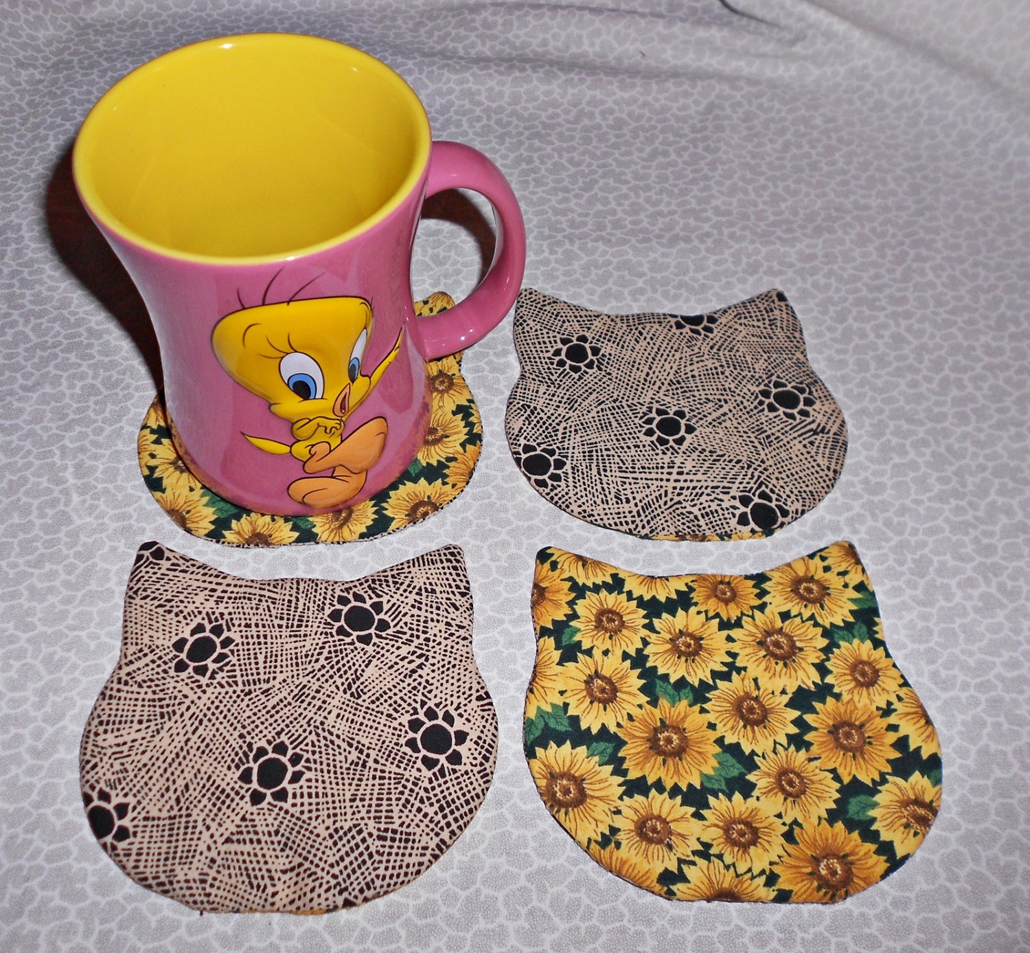 Fabric Kitty Coasters