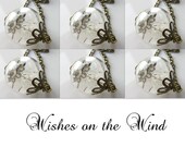 Bridesmaid Gift Necklace - Wedding, Bridal  - Set Of 6 Dandelion Wish Necklaces - MAKE A WISH
