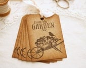 Vintage Gardening Gift Tags - From My Garden Fresh Food Gifts Canned Goods Fruit Basket Gifts Flowers