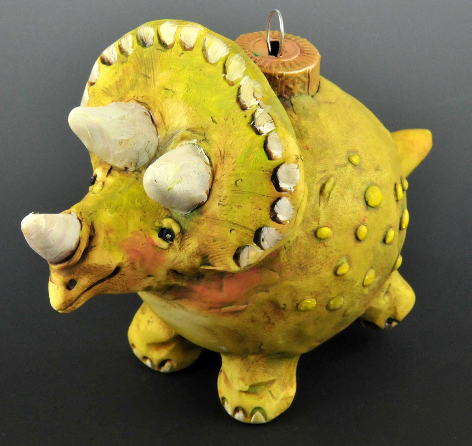 Triceratops Dino Ornament