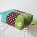 Echino Helicopters in Green Blue and Brown Box Pouch