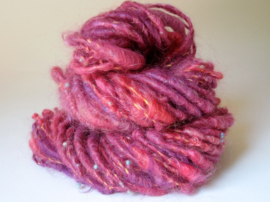 Fuzzy Navel - Handspun Yarn Bulky Corespun